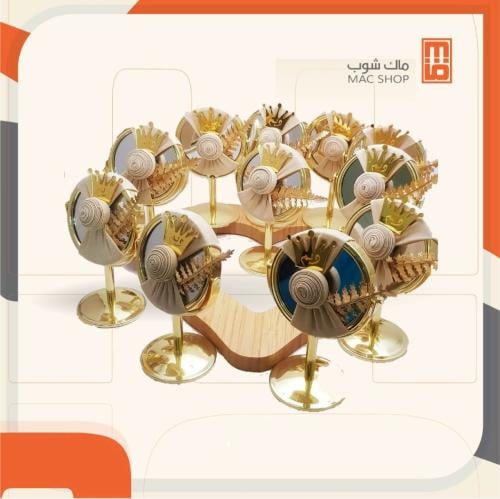 تنسيقات مرايات ذهبي دائري 12 حبه