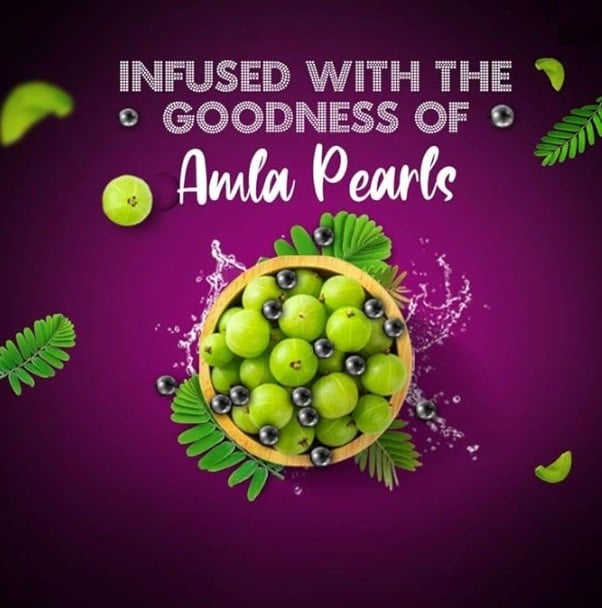 شامبو لمعان ساحر للشعر الأسود مع بروتين أملا بيرل وفيتامين هـ من صانسيلك 350 مل