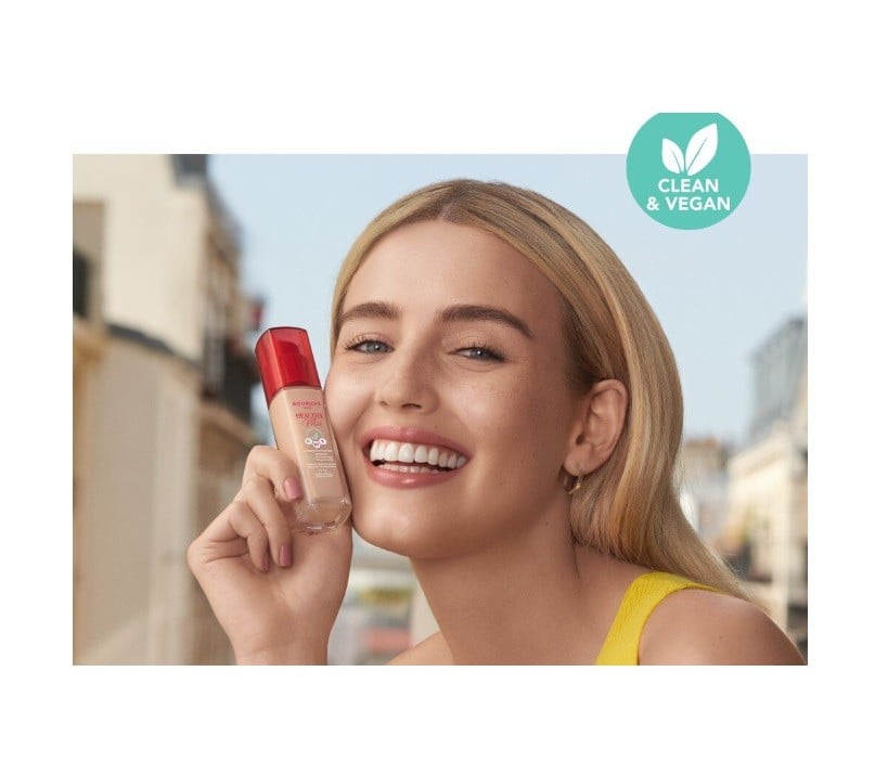 كريم أساس هيلثي ميكس نظيف ونباتي 51.2w عاجي فاتح من بورجوا 30 مل