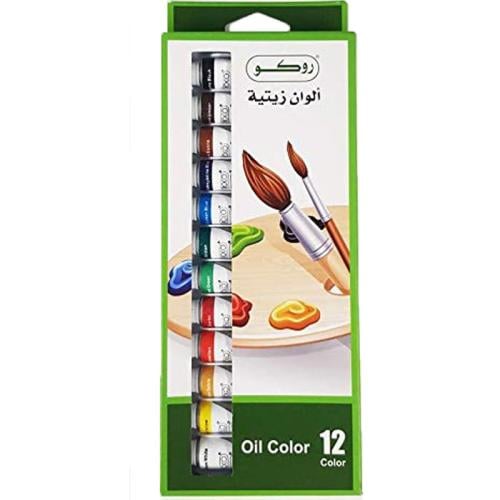 الوان زيتية عصار 12 لون 12 مل