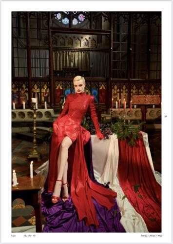 فستان سهرة احمر