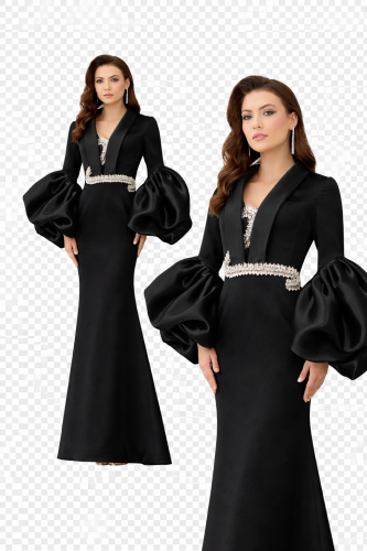 فستان سهرة أسود