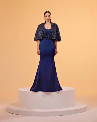 فستان سهرة  كحلي