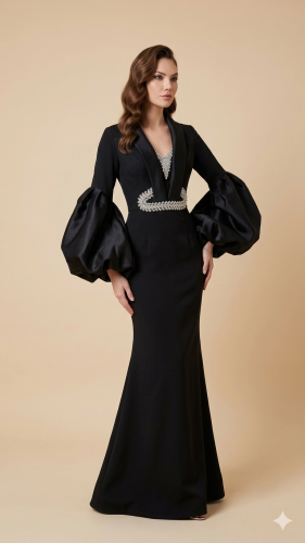 فستان سهرة أسود