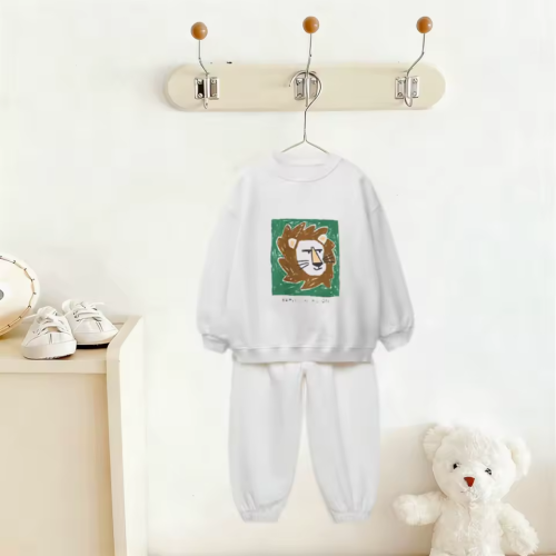 ملابس طويلة الأكمام طفل الفتيان الفتيات الخريف زي طفل تصميم جديد موضة هوديي السراويل الكرتون القمم وتتسابق 2 3 4 5 6 سنوات