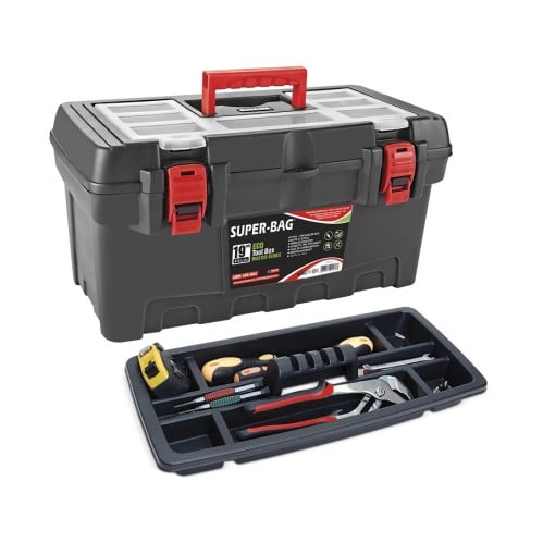 صندوق عدة بلاستيك 19 بوصة تركي SUPER BAG ECO-MASTER