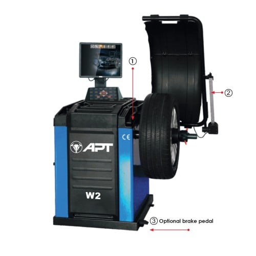 ماكينة ترصيص كفرات 24 بوصة صيني 3D & ليزر & فل أتوامتيك APT W-2