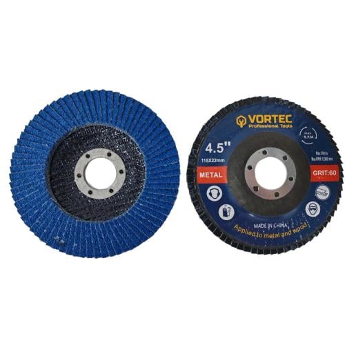 فلاب ديسك ستانلس 4.5 ازرق VORTEC