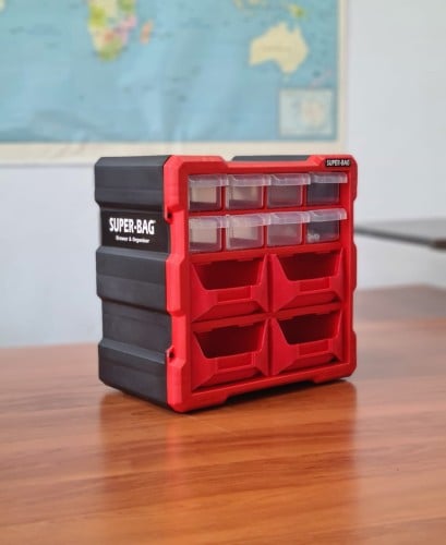 أدراج تنظيم الأدوات تركي SUPER BAG 12 STORAGE BIN WITH DRAWER SET