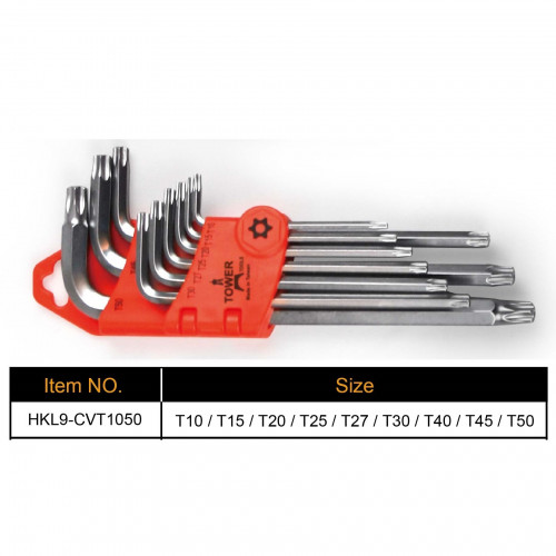 طقم مفاتيح ألنكي 9 قطع مشرشر وسط تايواني