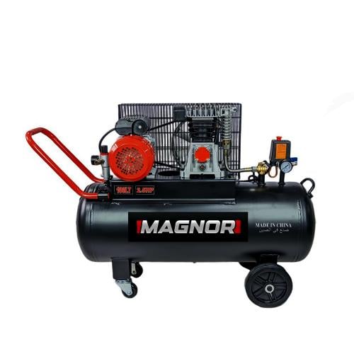 كمبروسور ضاغط هواء 100L-2.5HP سير صناعي MAGNOR-P0027