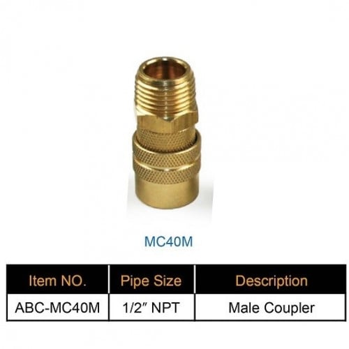 كوبلر هواء MILTON سن خارجي 1/2 بوصة تايوان كيس 5 حبات