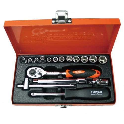 1/4" DR Socket Set 17 Pcs SKS 14 - 17