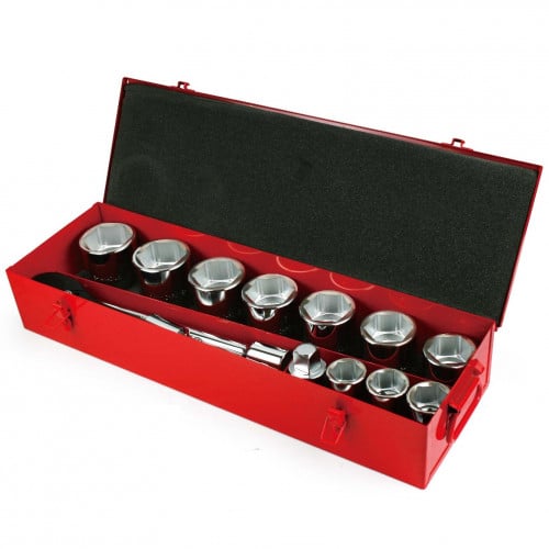 1" DR Socket Set 15 Pcs 6 PT TOWER-SW8015