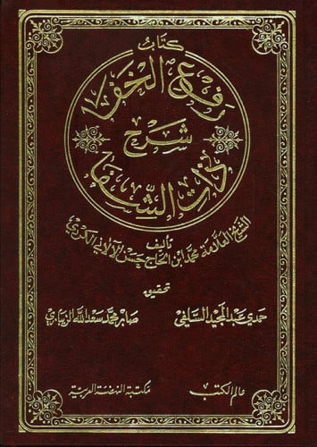 كتاب رفع الخفا شرح ذات الشفا