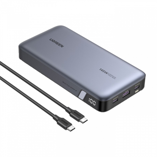 شاحن متنقل يوجرين بمنفذين PD ومنفذ USB بسعة 25000...