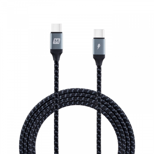سلك شاحن موماكس قماش من USB-C إلى USB-C بقوة 60 وا...