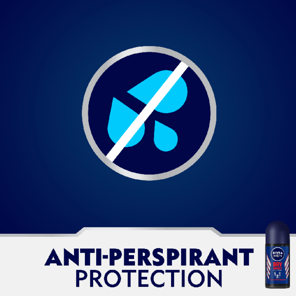 مزيل العرق دراي إمباكت رول ان للرجال من نيفيا - 50 مل