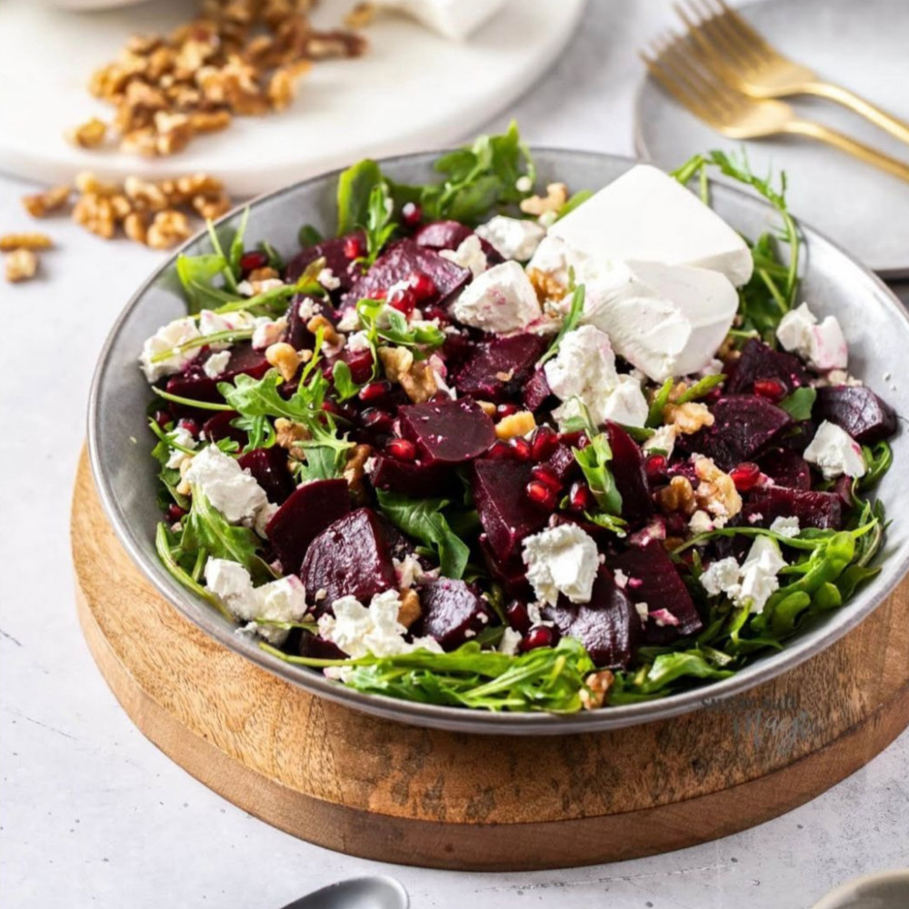 Beetroot and apple salad
