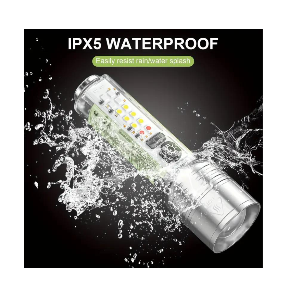 كشاف يدوي LED فائق السطوع قابل لإعادة الشحن A520