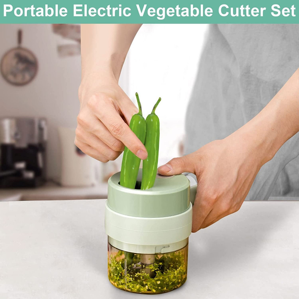 Tarmeek Portable Electric Vegetable Slicer Set,Vegetable Cutter