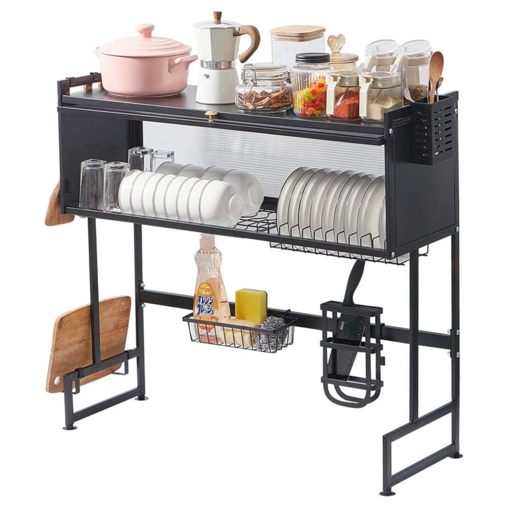 Over sink best sale dish rack 100cm