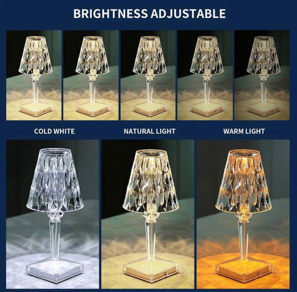 Acrylic crystal table sales lamp