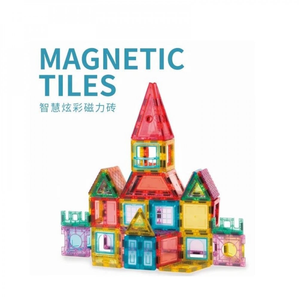 Magnetic shapes puzzle 66 pieces multicolored for unisex - متجر اختياري