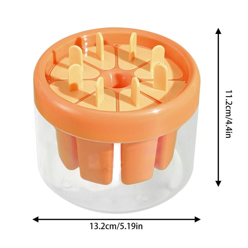 8 Grid Ice Cream Mold Popsicle Maker Round Shape Ice Cream Molds