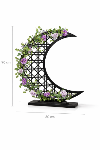 هلال حديد كبير   زخرفي فاخر لمسة رمضانية  راقية فقط لمدينة الرياض