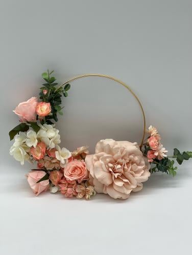 مسكة عروسة حديثة اطار معدن ذهبي