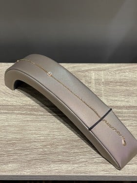 اسوارة زركون ناعمة ذهبي
