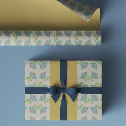 ورق تغليف - ورود أصفر