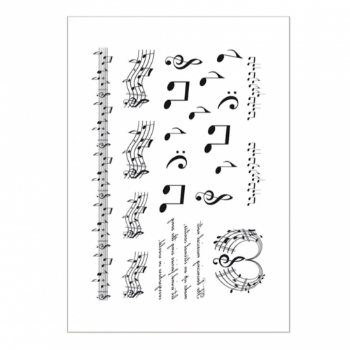 ملصقات بأشكال نوتات موسيقية