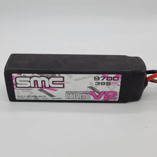 True Spec Extreme Graphene V2 14.8V 9700mAh 120C with G10 plates
