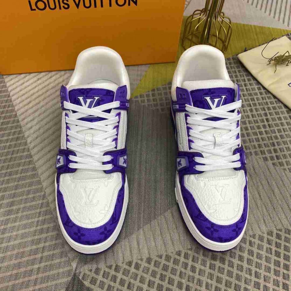 LOUIS VUITTON TRAINER MONOGRAM PURPLE 