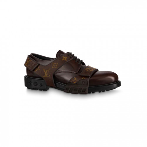 Shop Louis Vuitton 2021-22FW Lv derby harness loafers (1A8JGX) by