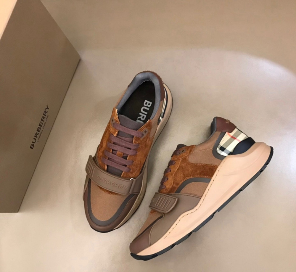 Burberry Vintage Check, Suede and Leather Sneakers - shoes lovers