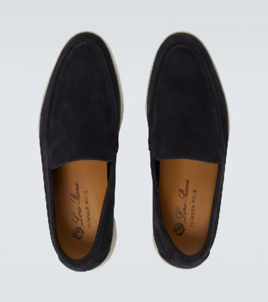 Loro Piana Men's Summer Walk Suede Loafers