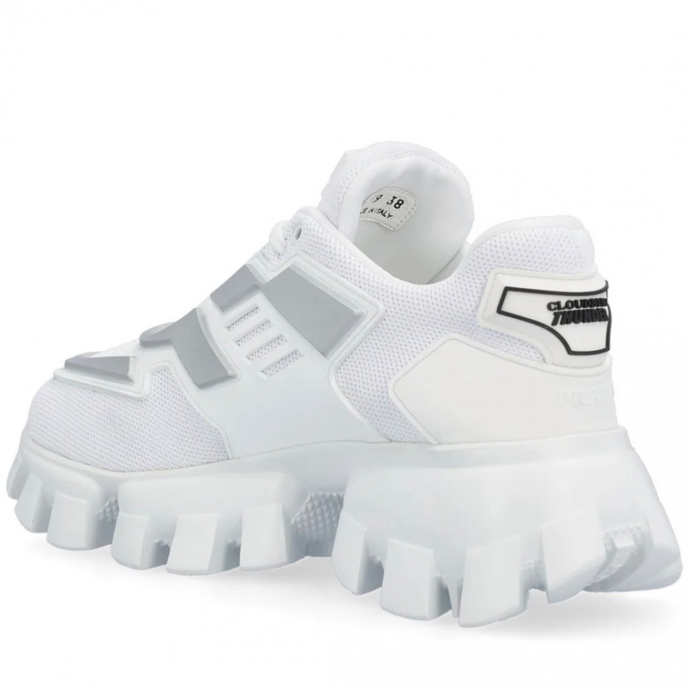 Prada White Cloudbust Thunder Sneakers for WMN - shoes lovers