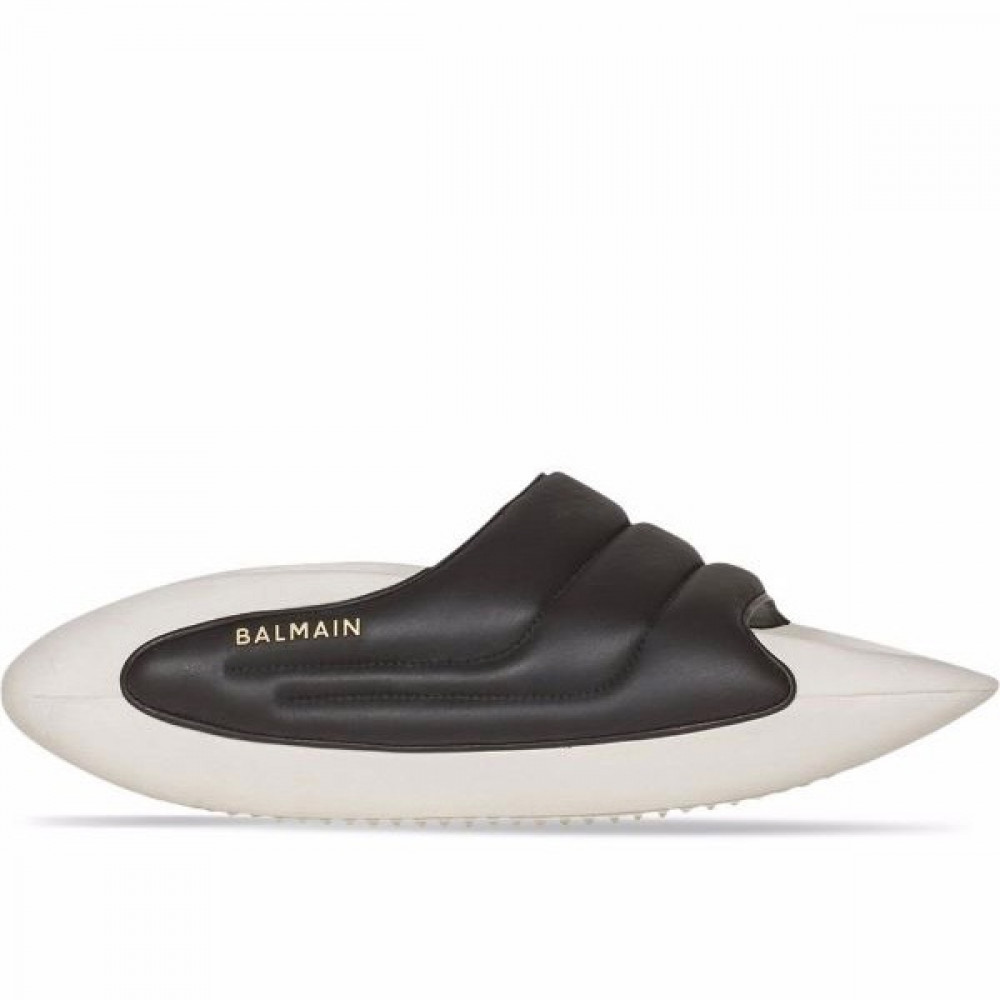 Balmain B-It-Puffy quilted slides - shoes lovers
