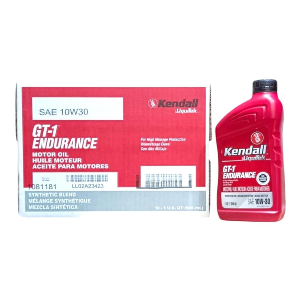 زيت محرك كيندال نصف تخليقي Kendall 10W30 كرتون 12 علبة