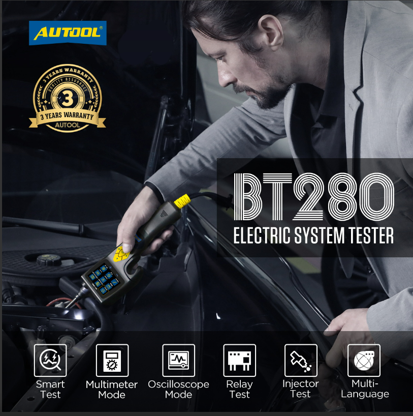 جهاز فحص الدائرة الكهربائية اوتول AUTOOL BT280
