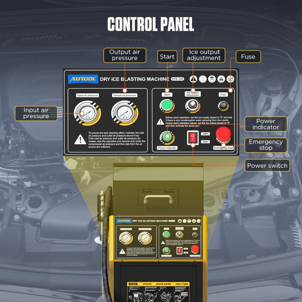 جهاز تنظيف بالثلج الجاف اوتول AUTOOL HTS709