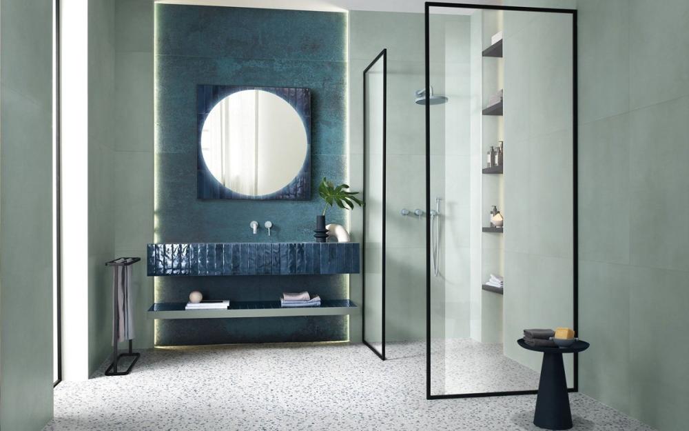 Modern bathroom fixtures and accessories