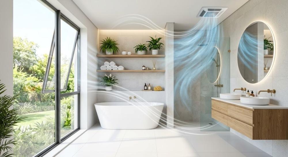 modern bathroom ventilation and air circulation engineering guide