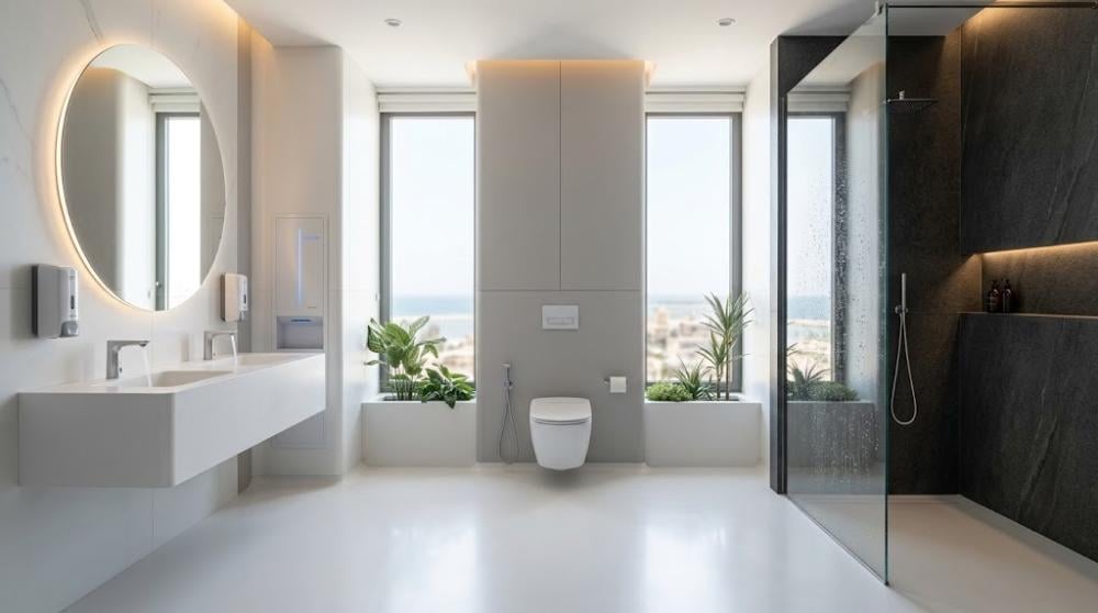 architectural bathroom hygiene and antibacterial rimless sanitary fixt