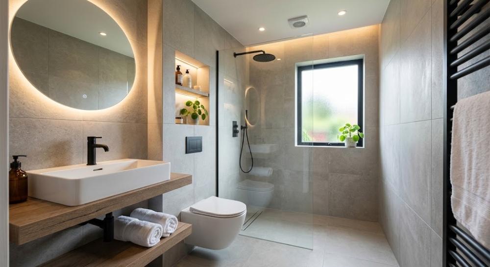 small bathroom space optimization and compact fixtures design guide