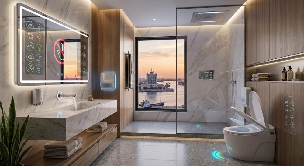 touchless bathroom engineering and smart sensor sanitary fixtures