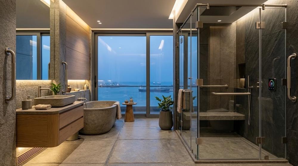 bathroom safety engineering anti-scald fixtures and slip prevention
